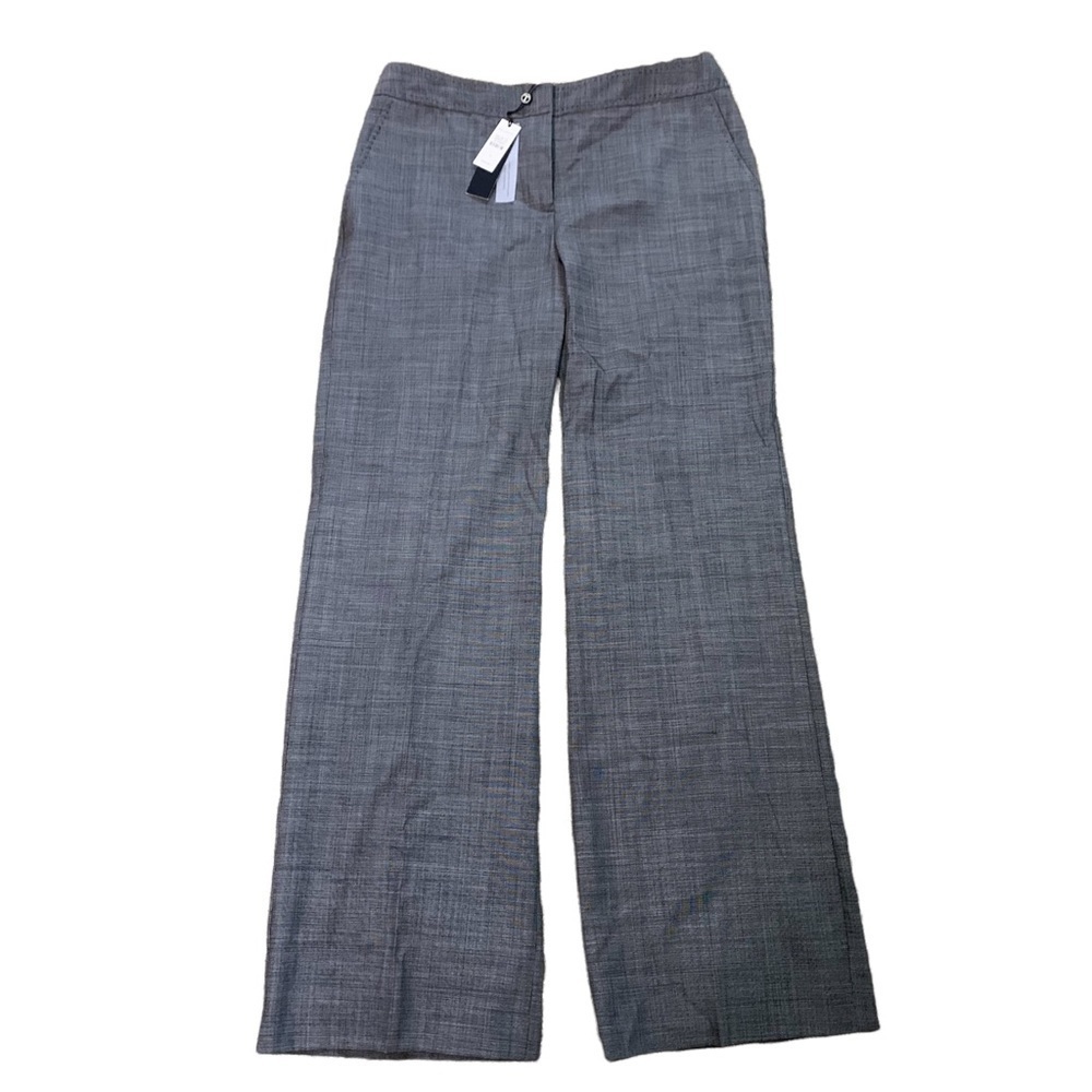 Talbots New With Tags Signature Wool Viscose Spandex Career Pants Gray Size 8